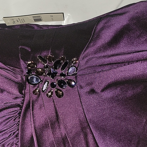 ELIZA J Purple Dress Cocktail Party Sleeveless Sheath 10 Designer Luxury wedding - Picture 4 of 8